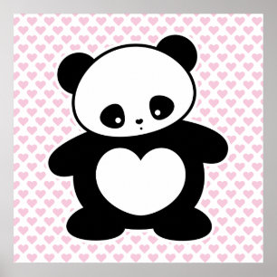 Poster Panda Kawaii