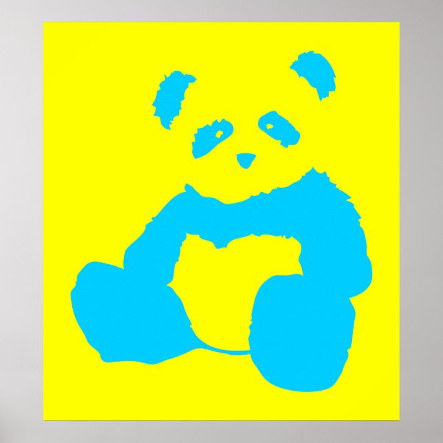 Poster panda plush. (Devant)