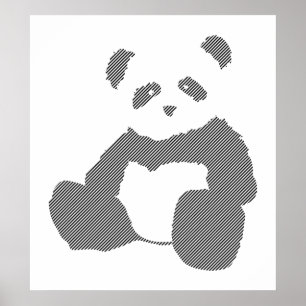 Poster panda plush.