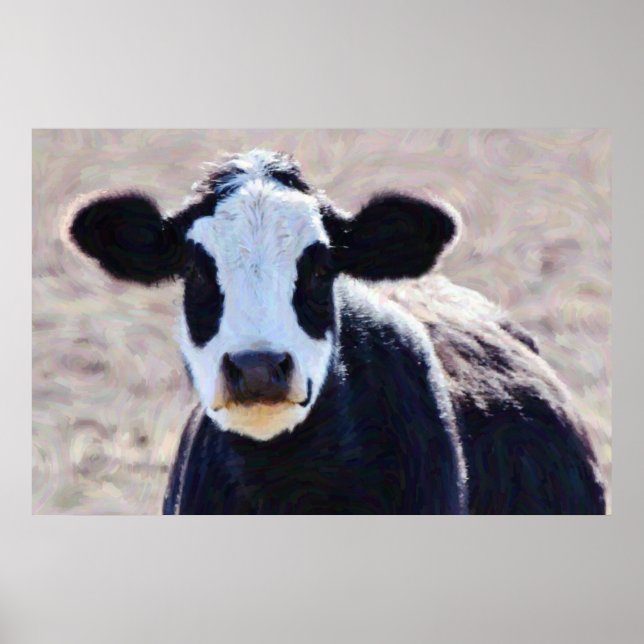 Poster Panda Visage Sweet Vache Art Photographie (Devant)