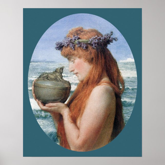 Poster Pandora par Sir Lawrence Alma-Tadema (Devant)