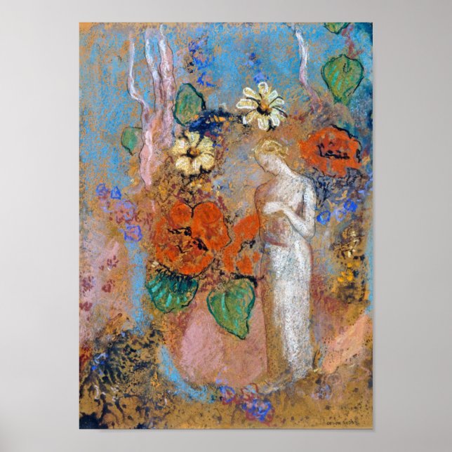 Poster Pandora, Redon (Devant)