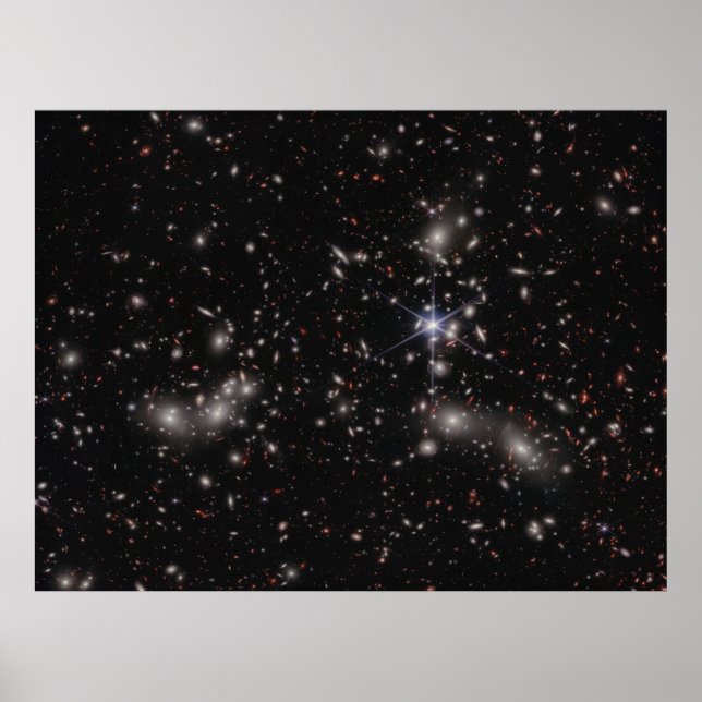 Poster Pandora's Cluster (image NIRCam) JWST (Devant)