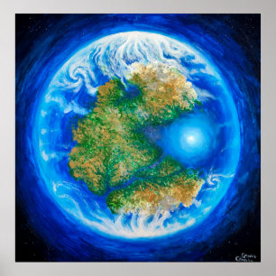 Poster Pangée et l'océan des Téthys