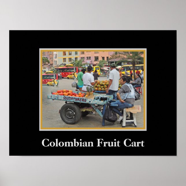Poster Panier à fruits colombien (Devant)