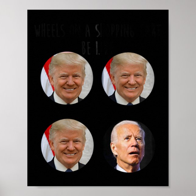 Poster Panier amusant Trump Biden Élections Mème Vote (Devant)