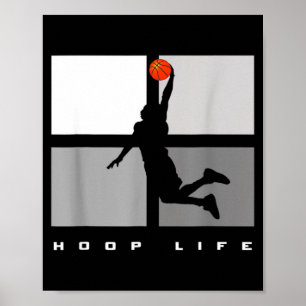Poster Panier de Basketball Life Hommes Garçons Amusement