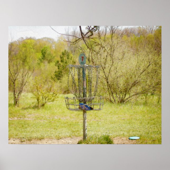 Poster Panier de golf de disque 7 (Devant)