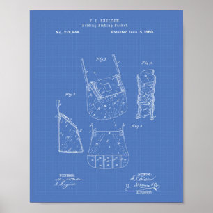 Poster Panier de pêche 1880 Plan directeur de l'art des b