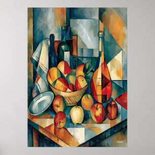 Poster Panier de Pommes – Chef-d'œuvre de Réinterprétatio