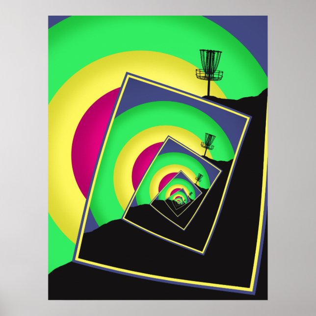 Poster Paniers de golf de disque tournant 5 (Devant)