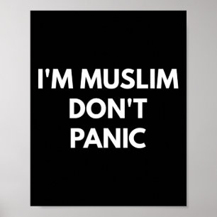 Poster Panique sur le point musulman - Jamais Trump ne fa
