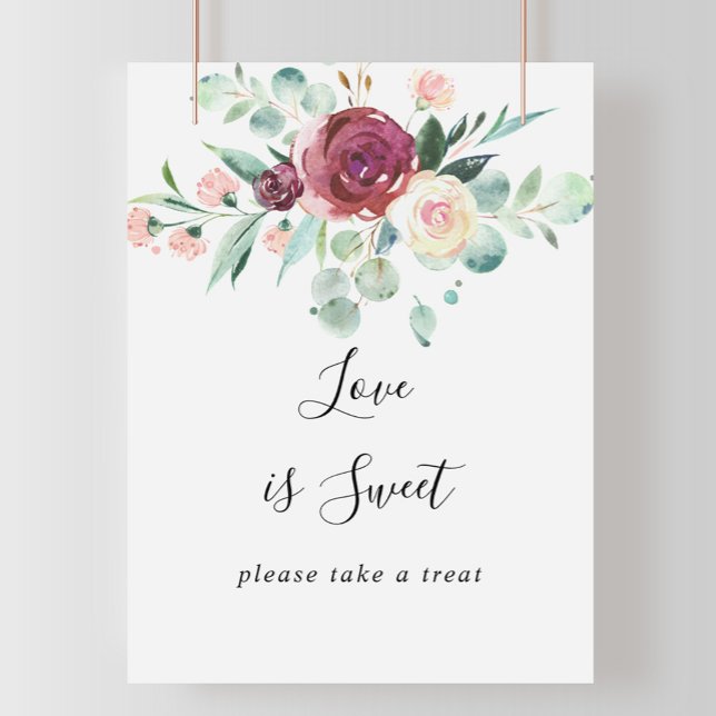 Poster Panneau Amour Contemporain Floral Eucalyptus Est D (Créateur téléchargé)