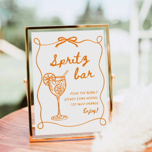 Poster Panneau Aperol Spritz Bar, Spritz Cocktail Print