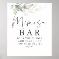 Panneau Aquarelle vert Rose or Mimosa Bar