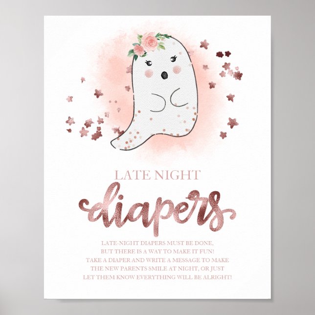 Poster Panneau Baby shower des Diapositives nocturnes fan (Devant)