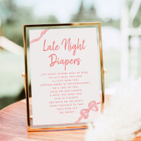 Panneau Baby shower des plongeurs nocturnes
