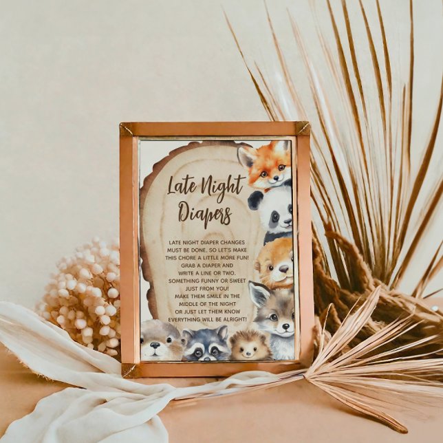 Poster Panneau Baby shower des plongeurs nocturnes (Créateur téléchargé)