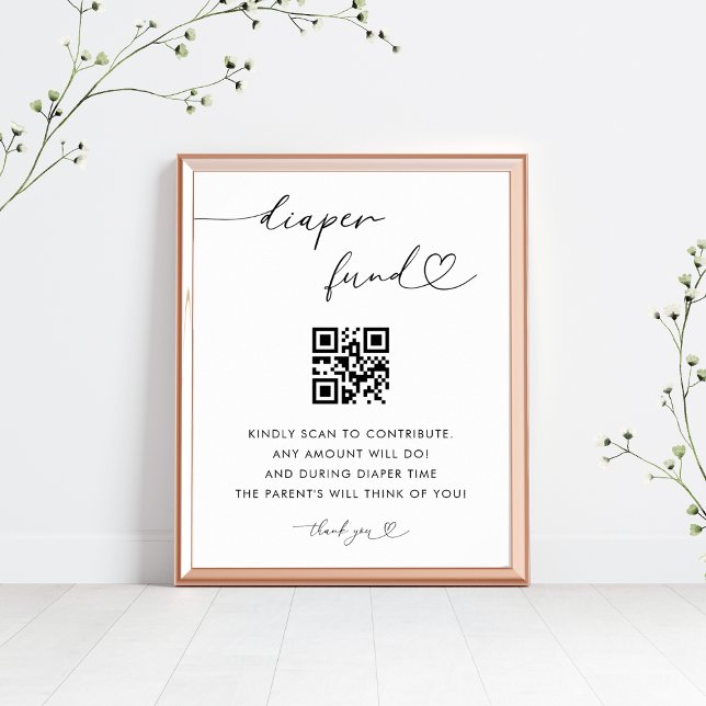 Poster Panneau Baby shower du fonds de couches de script  (Créateur téléchargé)