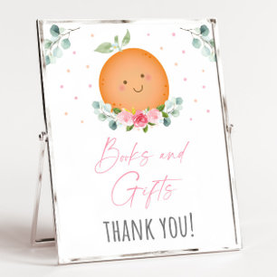 Poster Panneau Baby shower Little Cutie Girl Books & Gift