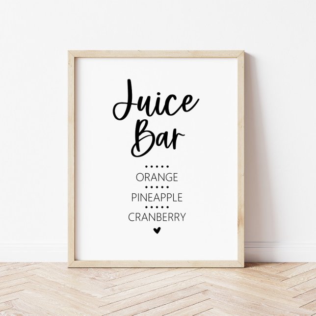 Poster Panneau barre de jus (Créateur téléchargé)