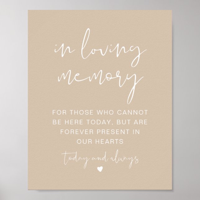 Poster Panneau Beige Boho INDIE En Souvenir (Devant)