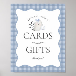 Poster Panneau Blue Pastel Little Boo Cartes & Cadeaux