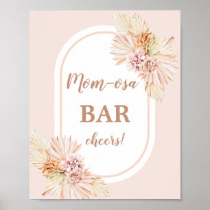 Poster Panneau Boho Blush Desert Momosa Bar