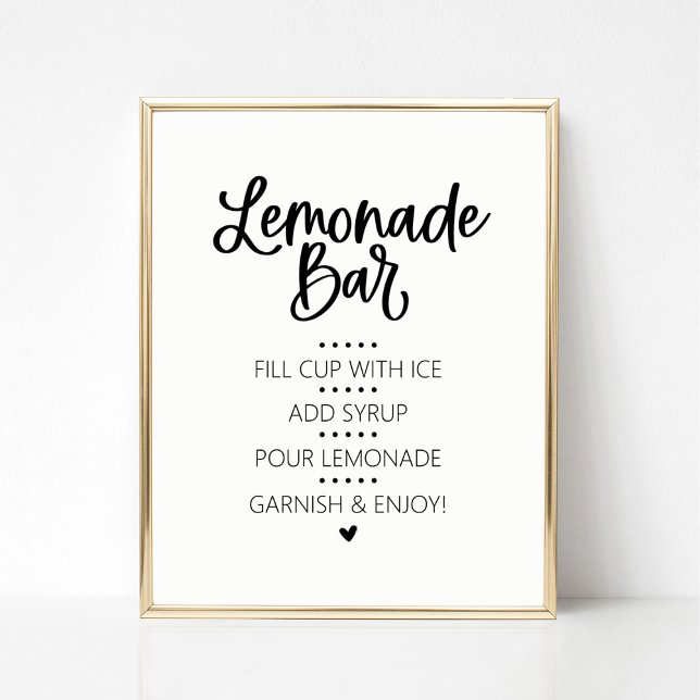 Poster Panneau boisson de la barre de Lemonade (Créateur téléchargé)