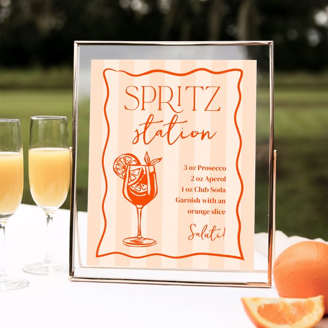 Poster Panneau boisson de la station Spritz italienne imp (Créateur téléchargé)