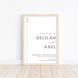 Poster Panneau budget minimaliste ultra-moderne noir et b