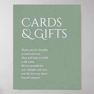 Poster Panneau Cadeaux et cartes de mariage Norwich