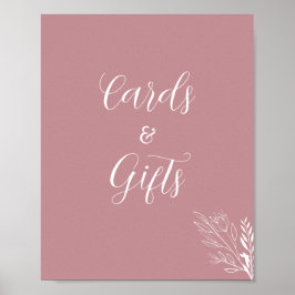 Poster Panneau Cadeaux ROE Pink & White Cards