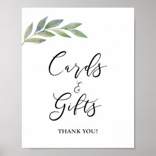 Poster Panneau Cartes & Cadeaux Feuille d'Olivier Signes