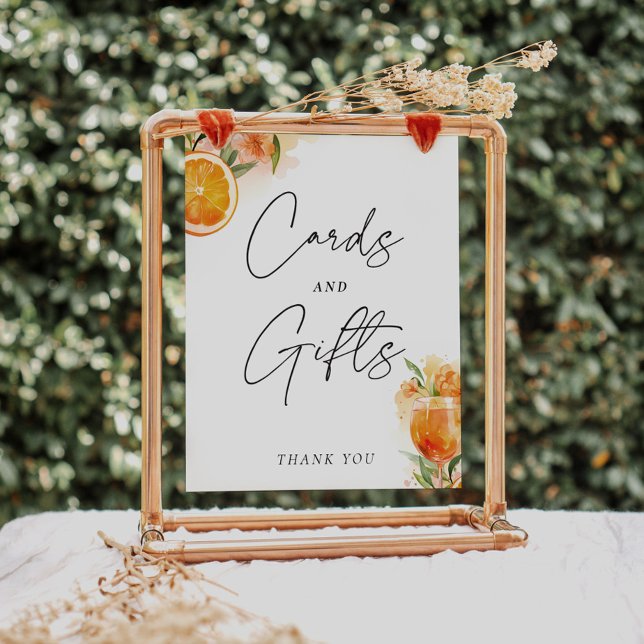 Poster Panneau Cartes et cadeaux Aperol Spritz Fête des m (Créateur téléchargé)