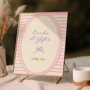 Poster Panneau Cartes et cadeaux colorés dessinés à la ma