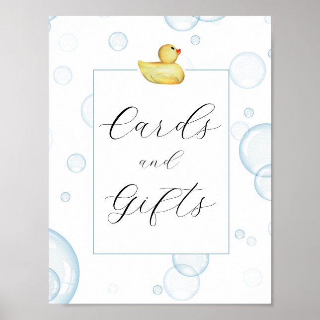 Poster Panneau Cartes et cadeaux en caoutchouc (Devant)