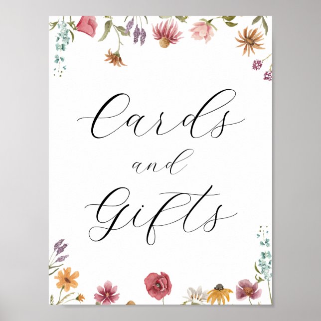 Poster Panneau Cartes et Cadeaux Fleur Sauvage en Fleur (Devant)