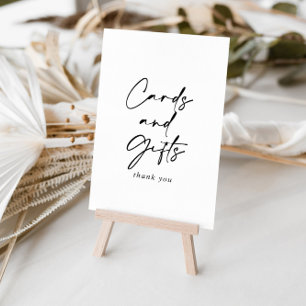 Poster Panneau Cartes et Cadeaux Moderne et Élégant