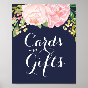 Poster Panneau Cartes et cadeaux Pink Peonies (8x10)