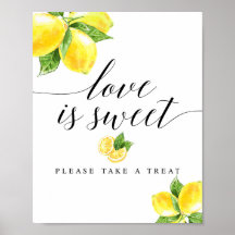 Panneau Citrus Lemon Love is Sweet 8x10"