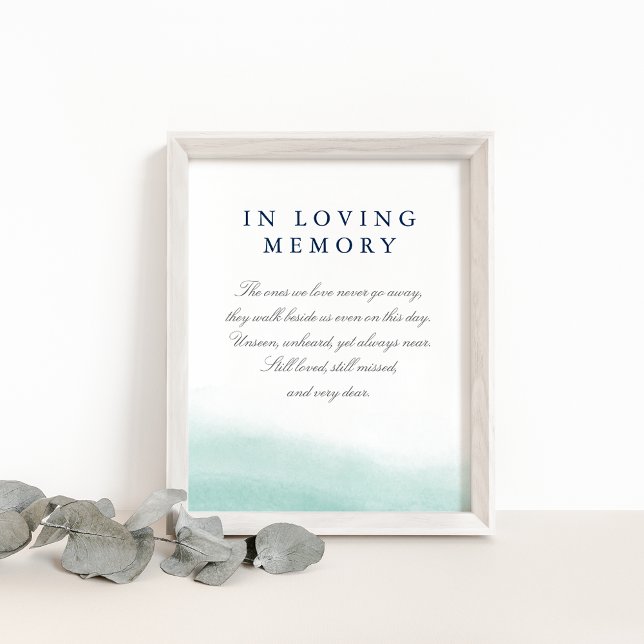 Poster Panneau commémoratif de mariage Seaglass Tides (Créateur téléchargé)