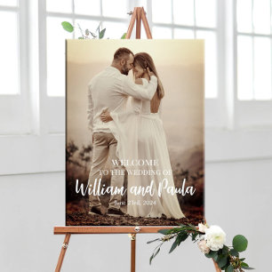 Poster Panneau d'accueil mariage avec photo