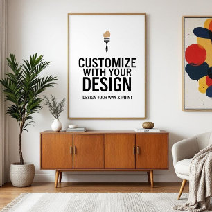 Poster Panneau d'affichage d'événement blanc personnalisa
