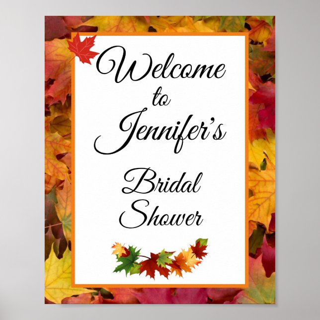 Poster Panneau d'affichage Fête des mariées de bienvenue  (Devant)