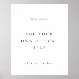 Poster Panneau d'affiche Portrait 20x16 pouces