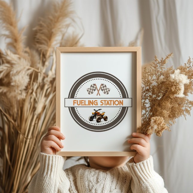 Poster Panneau d'anniversaire de la station d'alimentatio (Créateur téléchargé)