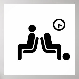 Poster Panneau d'attente prolongée