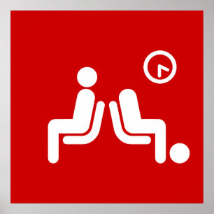 Poster Panneau d'attente prolongée