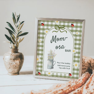 Poster Panneau de Baby Shower Love Bug Momosa Bar